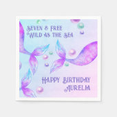 Mermaid Tails Wild als Zee Elke zondag Servet (Voorkant)