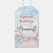Mermaid Tails wishing you a Mermazing Birthday Cadeaulabel (Voorkant)