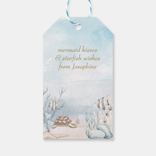 Mermaid Tails wishing you a Mermazing Birthday Cadeaulabel (Achterkant)