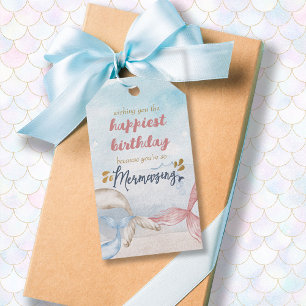 Mermaid Tails wishing you a Mermazing Birthday Cadeaulabel