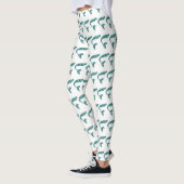 Mermaid Tale Leggings White en Green (Links)