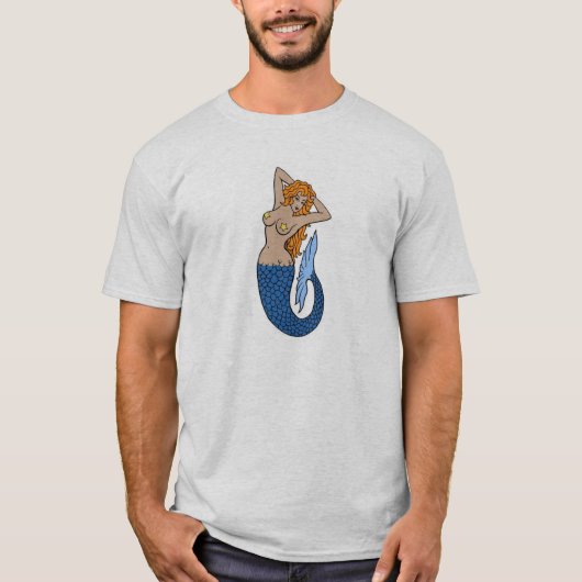  Mermaid Tattoo Art T-shirt (Voorkant)