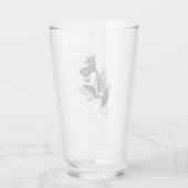 Mermaid Tattoo Style Stipple Shaded Ink Tekening Glas (Achterkant)