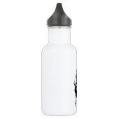 Mermaid Tattoo Style Stipple Shaded Ink Tekening Waterfles (Links)