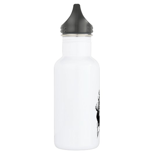 Mermaid Tattoo Style Stipple Shaded Ink Tekening Waterfles (Links)