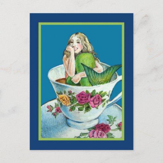 Mermaid Tea Post Card Briefkaart (Voorkant)