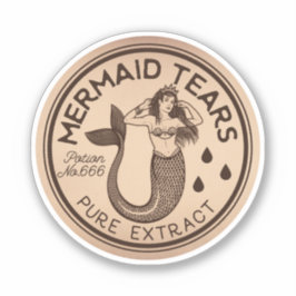 Mermaid Tears Potion Label Sticker