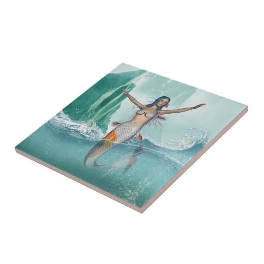 Mermaid Tegeltje (Zijkant)