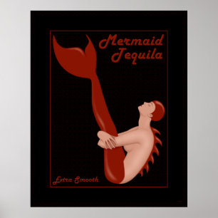 Mermaid Tequila Poster