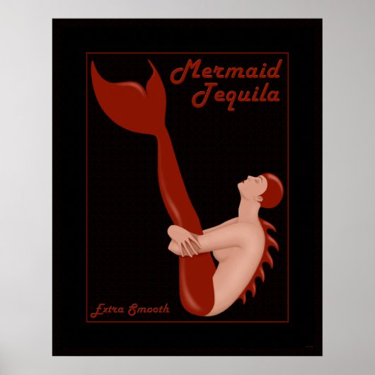 Mermaid Tequila Poster (Voorkant)