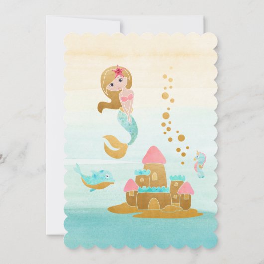 Mermaid Thaise derde uitnodiging (Achterkant)