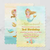 Mermaid Thaise derde uitnodiging (Voorkant / Achterkant)