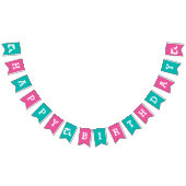 Mermaid thema Happy Birthday Party Bunting Banner (Alle)