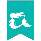 Mermaid thema Happy Birthday Party Bunting Banner (Eerste vlag)