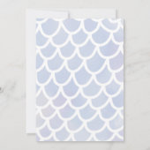 Mermaid Thema Kind's Verjaardagsfeestuitnodiging K Kaart (Achterkant)