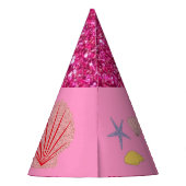 Mermaid Theme Birthday Bash Party Pet Feesthoedjes (Achterkant)