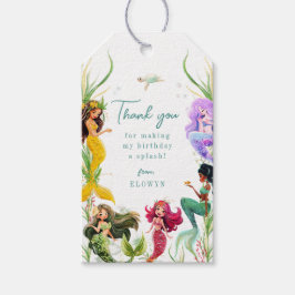 Mermaid Theme Birthday Party Bedankt Cadeaulabel
