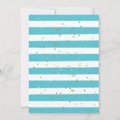 Mermaid Theme onder het Zee Baby Girl 3rd Birthday Kaart (Achterkant)