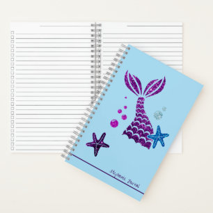 Mermaid Theme Personalized Organizer Journal Notitieboek
