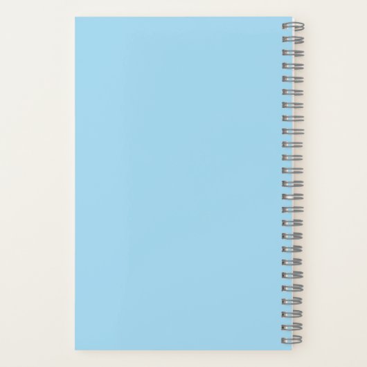 Mermaid Theme Personalized Organizer Journal Notitieboek (Achterkant)