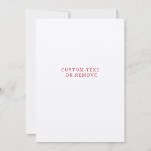 Mermaid Theme Persoonlijke Kinderen Birthday Party Kaart (Achterkant)