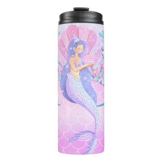 Mermaid thermale tumbler thermosbeker (Voorkant)