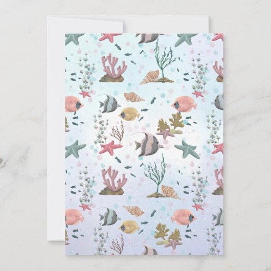 Mermaid Time Capsule Message to you Blank Kaarten (Achterkant)