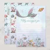 Mermaid Time Capsule Message to you Blank Kaarten (Voorkant / Achterkant)