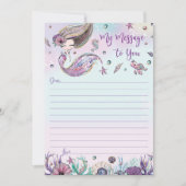 Mermaid Time Capsule Message to you Blank Kaarten (Voorkant)