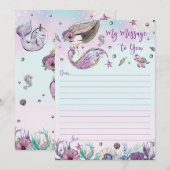 Mermaid Time Capsule Message to you Blank Kaarten (Voorkant / Achterkant)