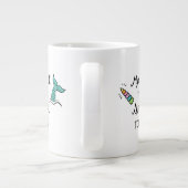 Mermaid Today Unicorn Tomorrow Grote Koffiekop (Achterkant)