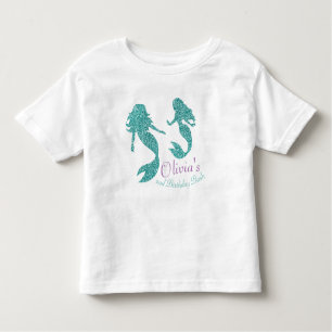 Mermaid toddler shirt met tekst