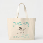 Mermaid Tote or Beach Bag Grote Tote Bag (Voorkant)