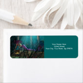 Mermaid Treasure Retouradreslabels Etiket (Insitu)