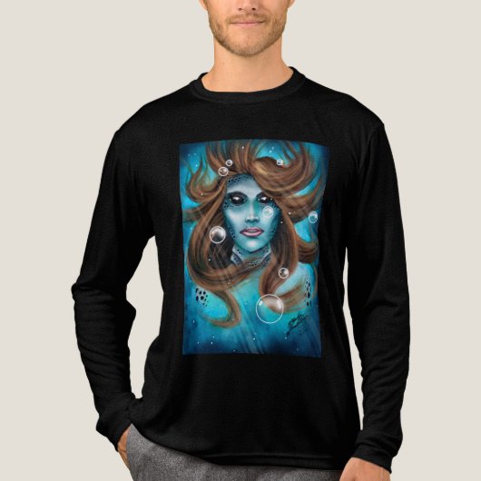 Mermaid Tri-Blend Shirt (Voorkant volledig)