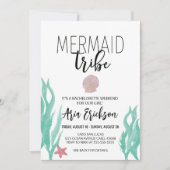 Mermaid Tribe Bachelorette Invitation Kaart (Voorkant)