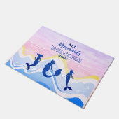 Mermaid Trio | Alle Mermaids Welkomstklep Deurmat (Schuin)