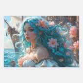 Mermaid Trio Decoupage Gift Wrap Inpakpapier Vel (Voorkant 2)