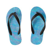 Mermaid Turquoise Kinder Teenslippers (Voetbed)