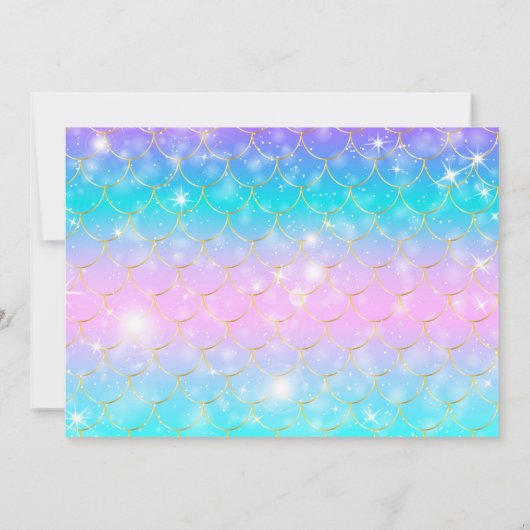 Mermaid twins baby shower-uitnodiging kaart (Achterkant)