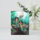 Mermaid Twins Briefkaart (Staand voorkant)