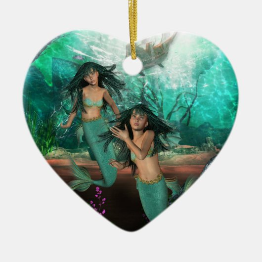 Mermaid Twins Ornament (Voorkant)