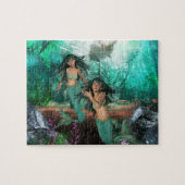 Mermaid Twins Puzzle Legpuzzel (Horizontaal)