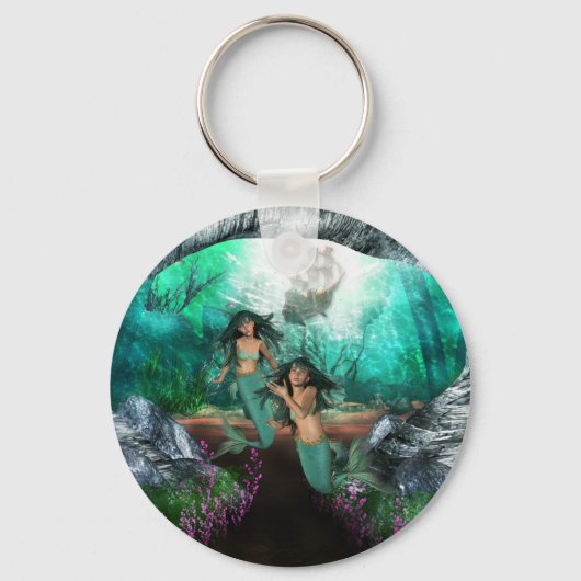 Mermaid Twins Sleutelhanger (Voorkant)