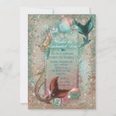 Mermaid Uitnodigingen (Voorkant)