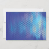 Mermaid under the Ocean Blue & Paars Photo Kaart (Achterkant)