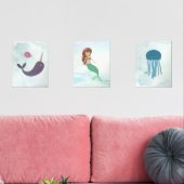 Mermaid Under The Sea 3 Print Set (Woonkamer)