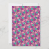 Mermaid Under The Sea Birthday Kaart (Achterkant)