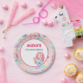 Mermaid Under the Sea Birthday Papieren Bordje (Feest)