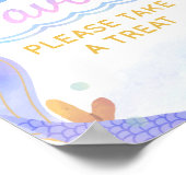 Mermaid Under The Sea Feestelijk Verjaardagsfeest Poster (Hoek)